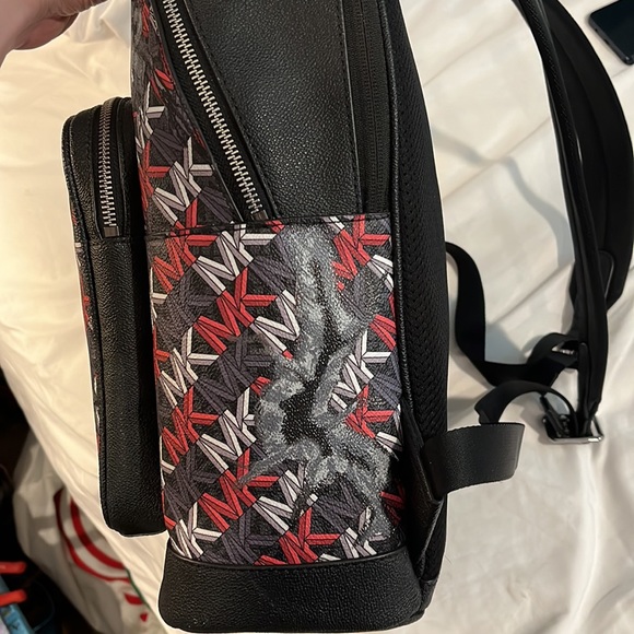 NWT Michael Kors collection, rare numbered edition Hudson graphic logo backpack - Picture 5 of 13